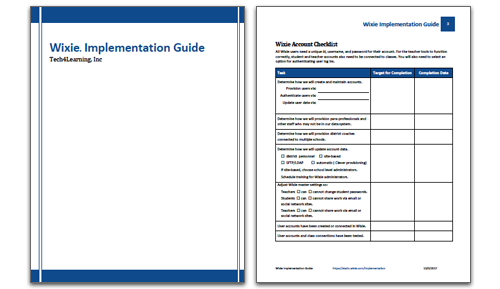 Wixie implementation resources to help get you started.