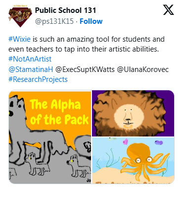 #Wixie is such an amazing tool for students and even teachers to tap into their artistic abilities.