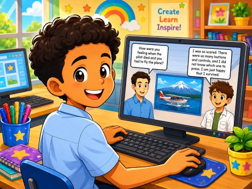 Students can use Wixie for projects across the curriculum.