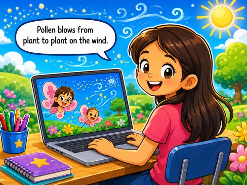 Students can use Wixie to animate their painted art.